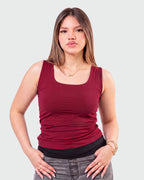 Basic Fitted U Tank Top