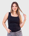 Basic Fitted U Tank Top
