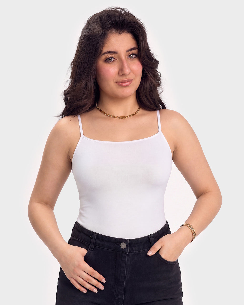 Basic Fitted Spaghetti Strap Top