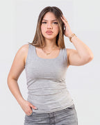 Basic Fitted U Tank Top