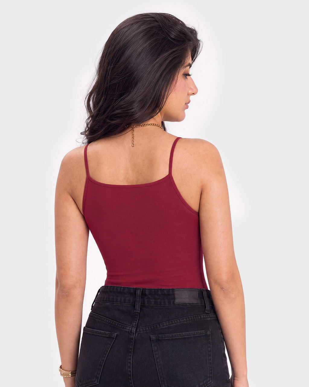 Basic Fitted Spaghetti Strap Top