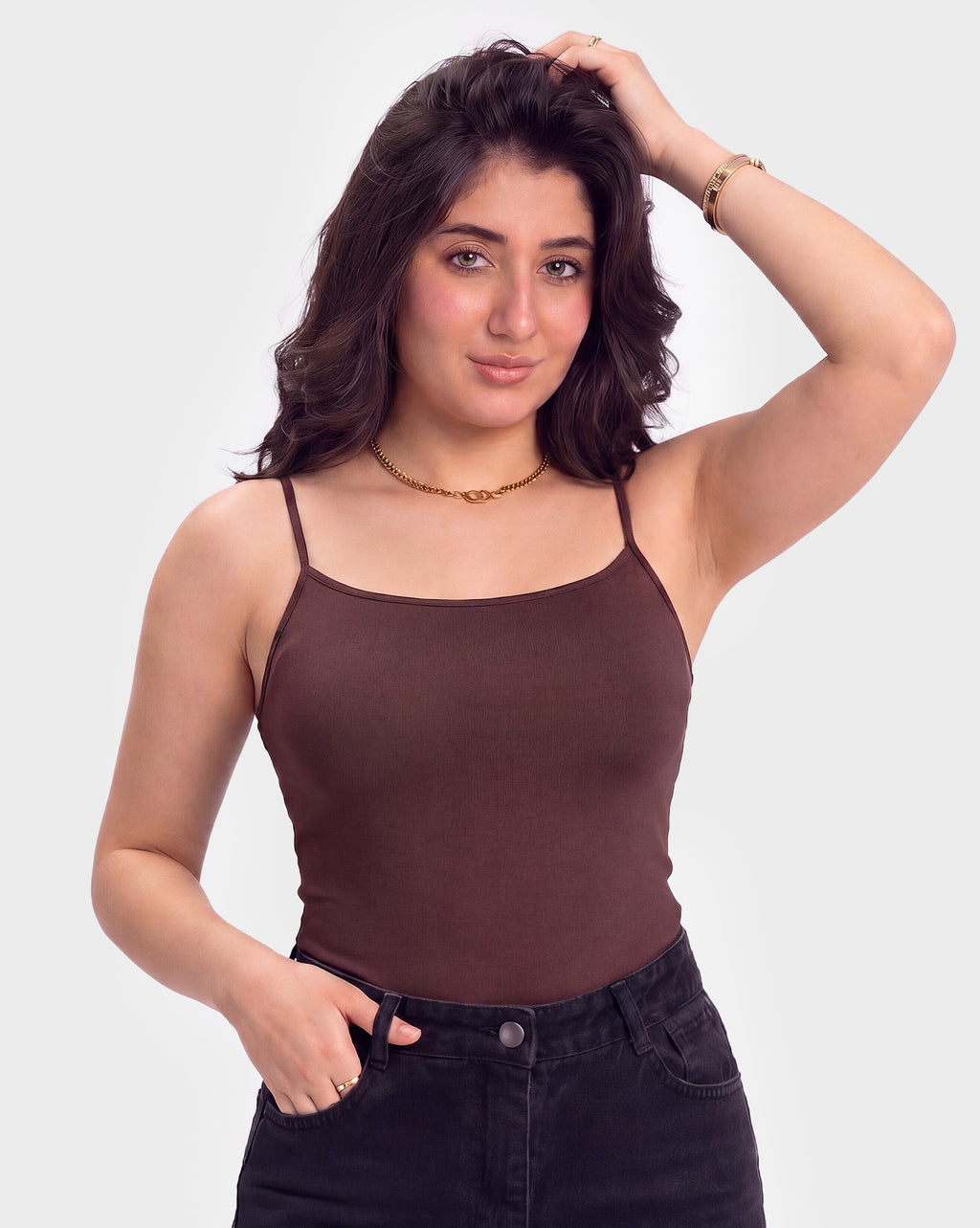 Basic Fitted Spaghetti Strap Top