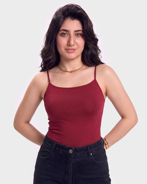 Basic Fitted Spaghetti Strap Top