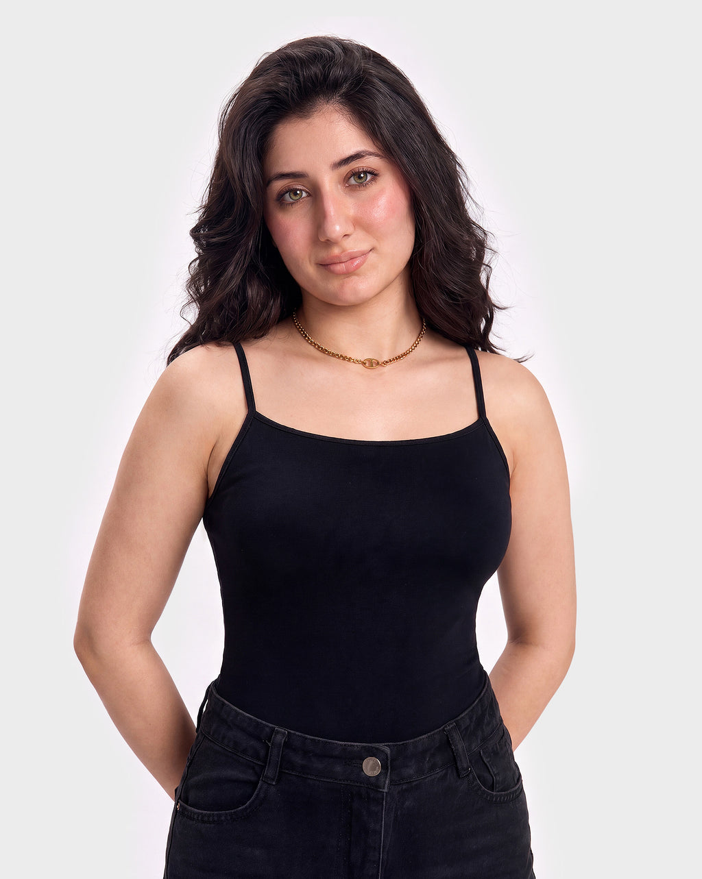 Basic Fitted Spaghetti Strap Top