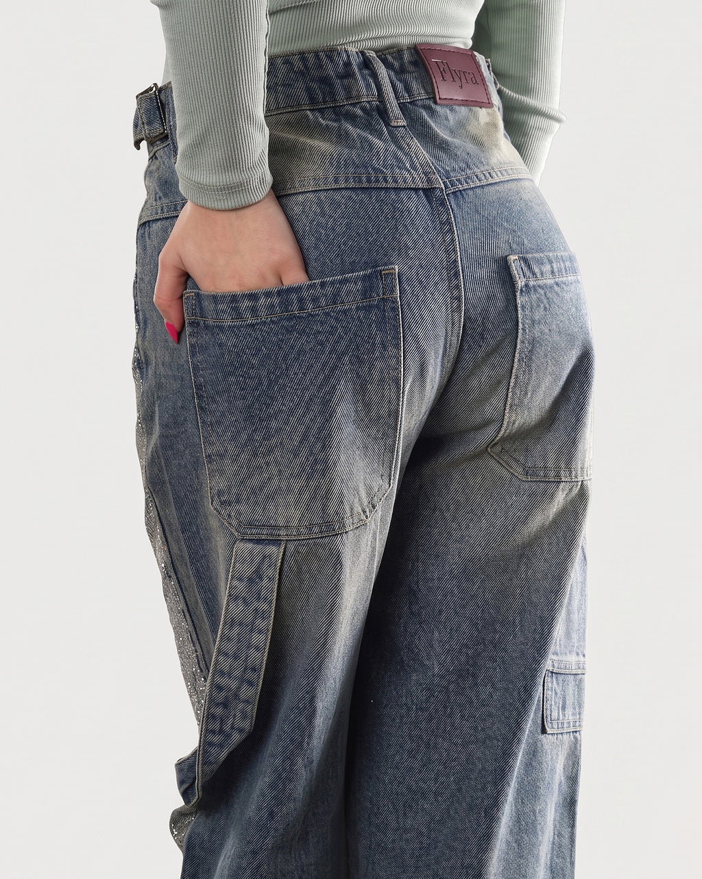 Nova Studded Baggy Jeans