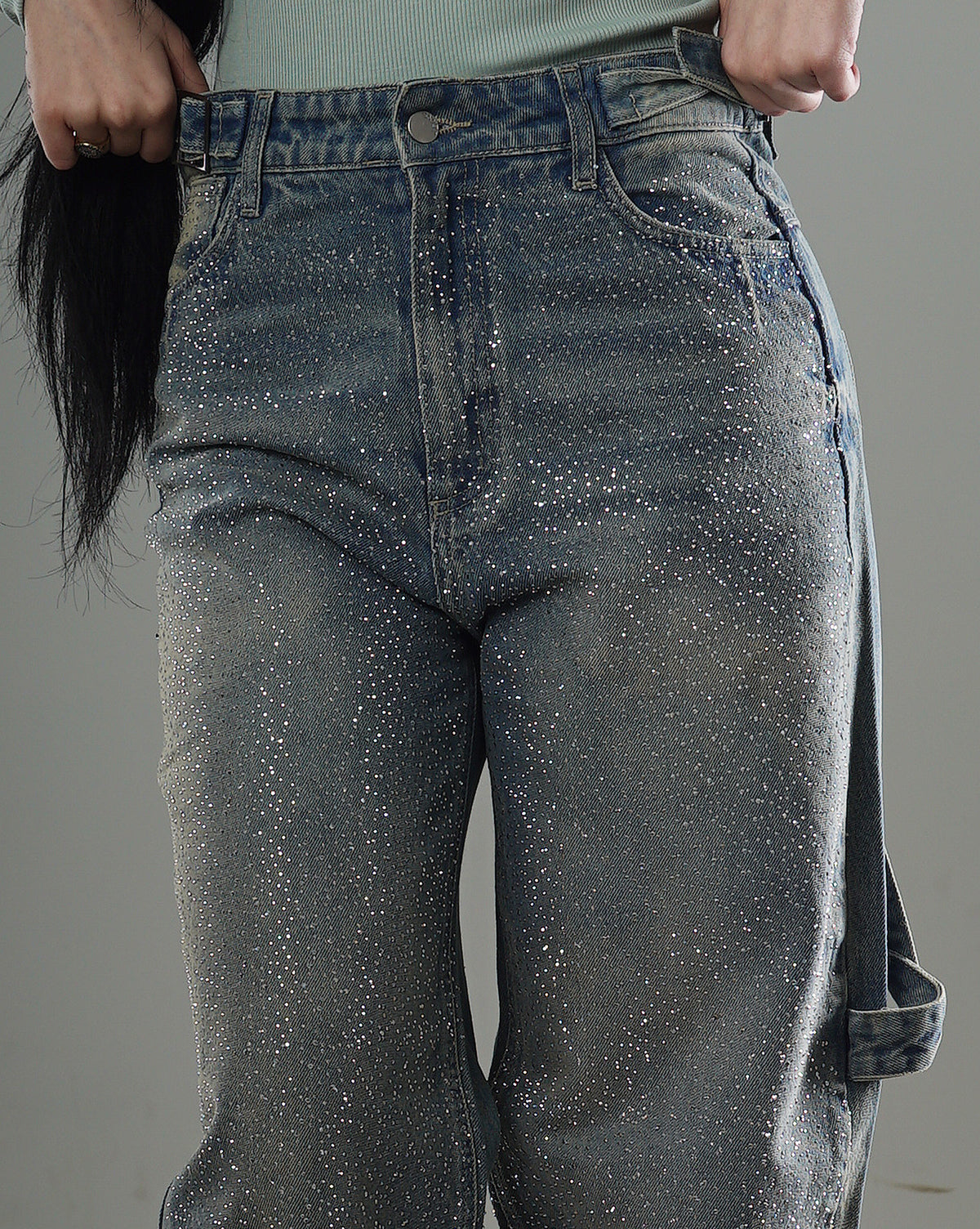 Nova Studded Baggy Jeans