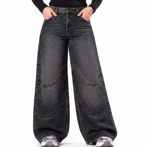 Aria Relaxed Wide Leg Jeans