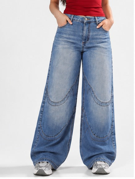 Aria Relaxed Wide Leg Jeans