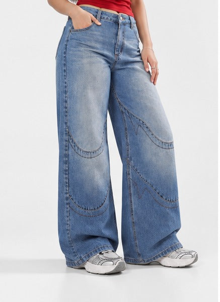 Aria Relaxed Wide Leg Jeans