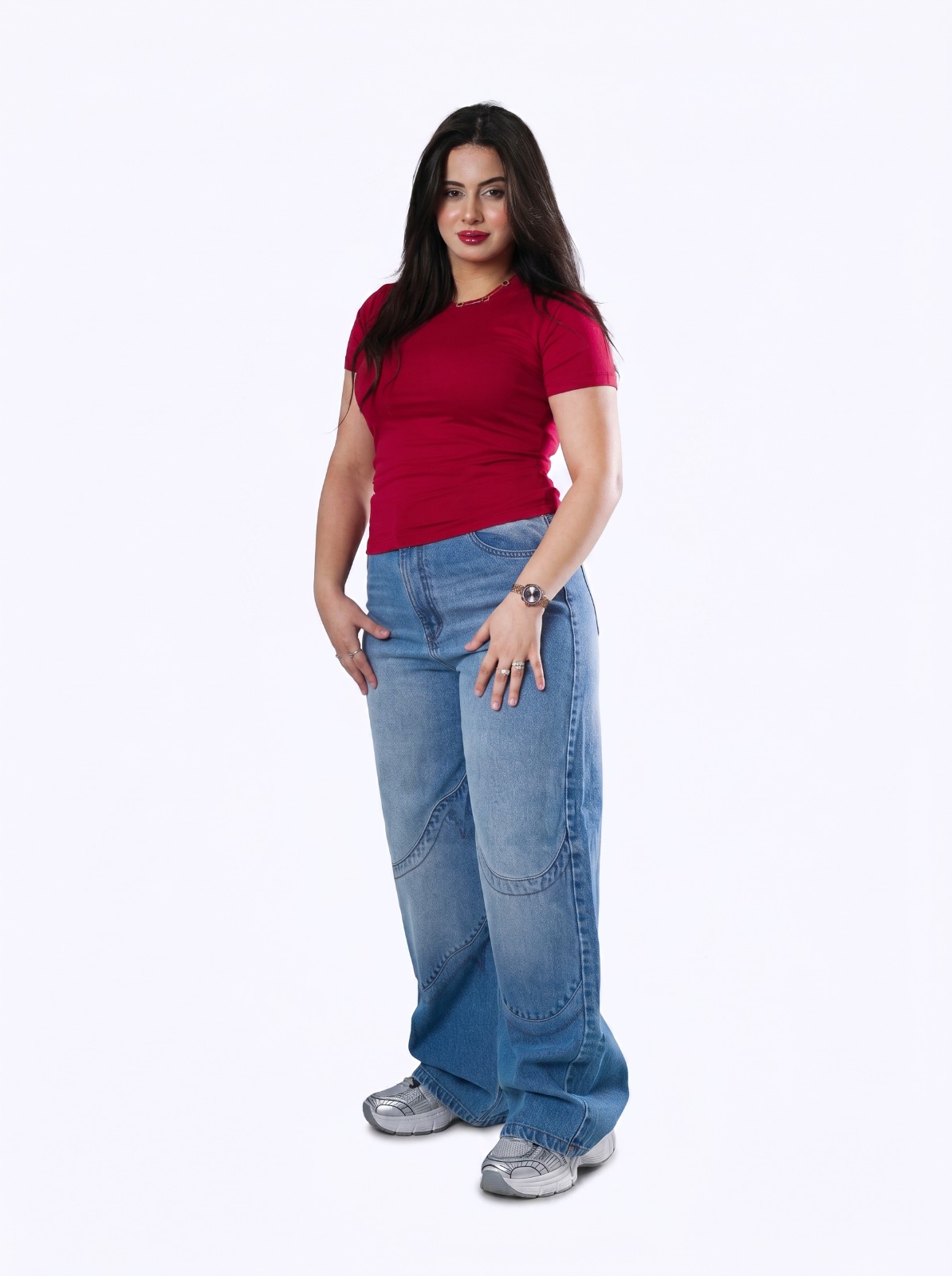 Aria Relaxed Wide Leg Jeans - Image 1