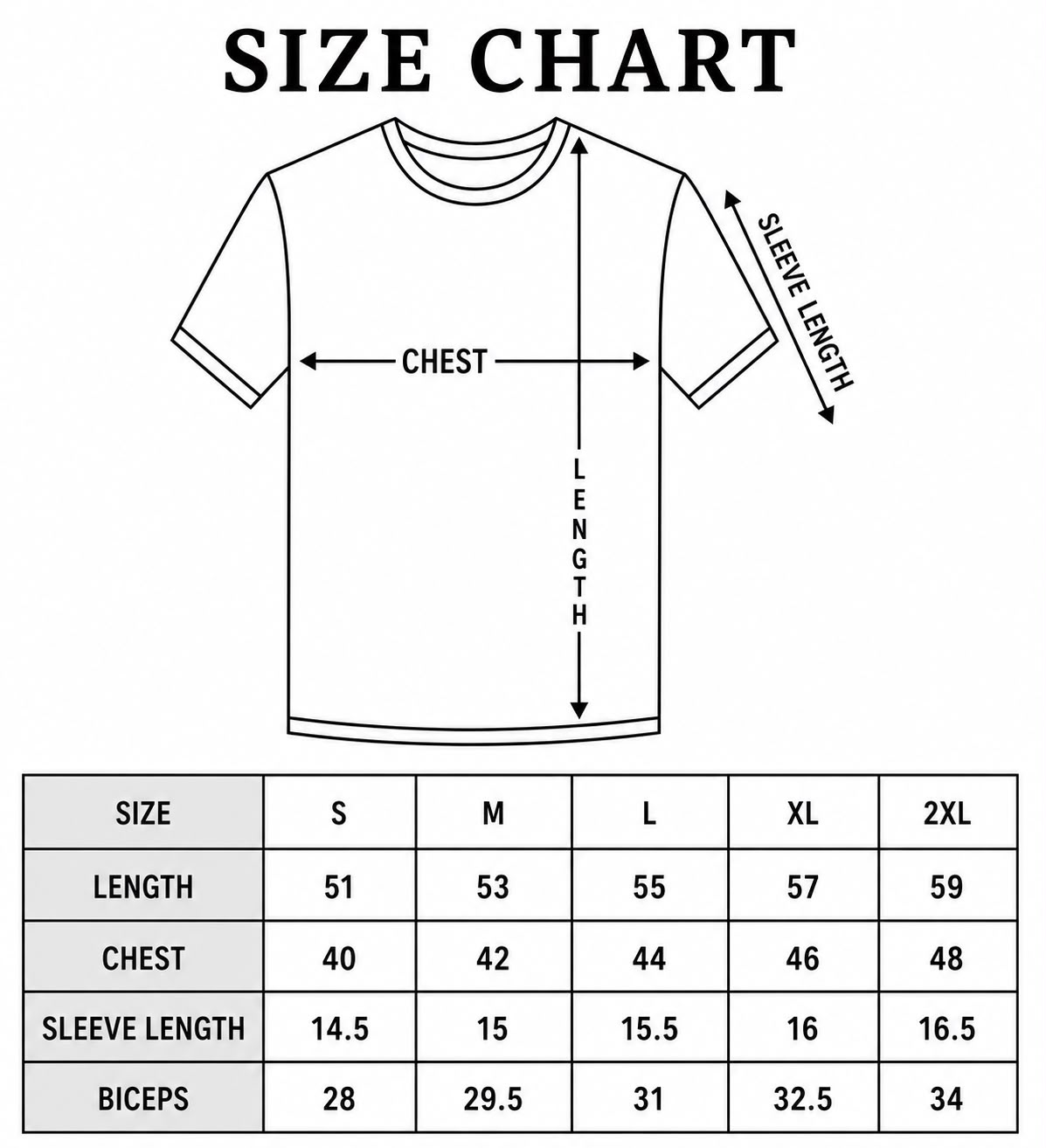 Ribbed Square Neck Half Sleeve Top Size Chart