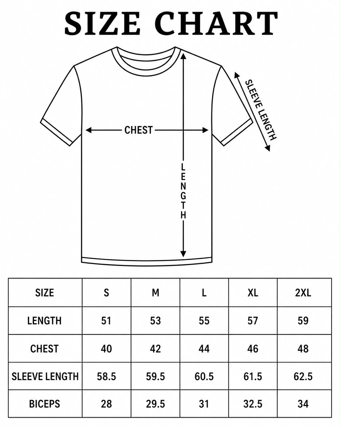 Ribbed Square Neck Long Sleeve Top Size Chart