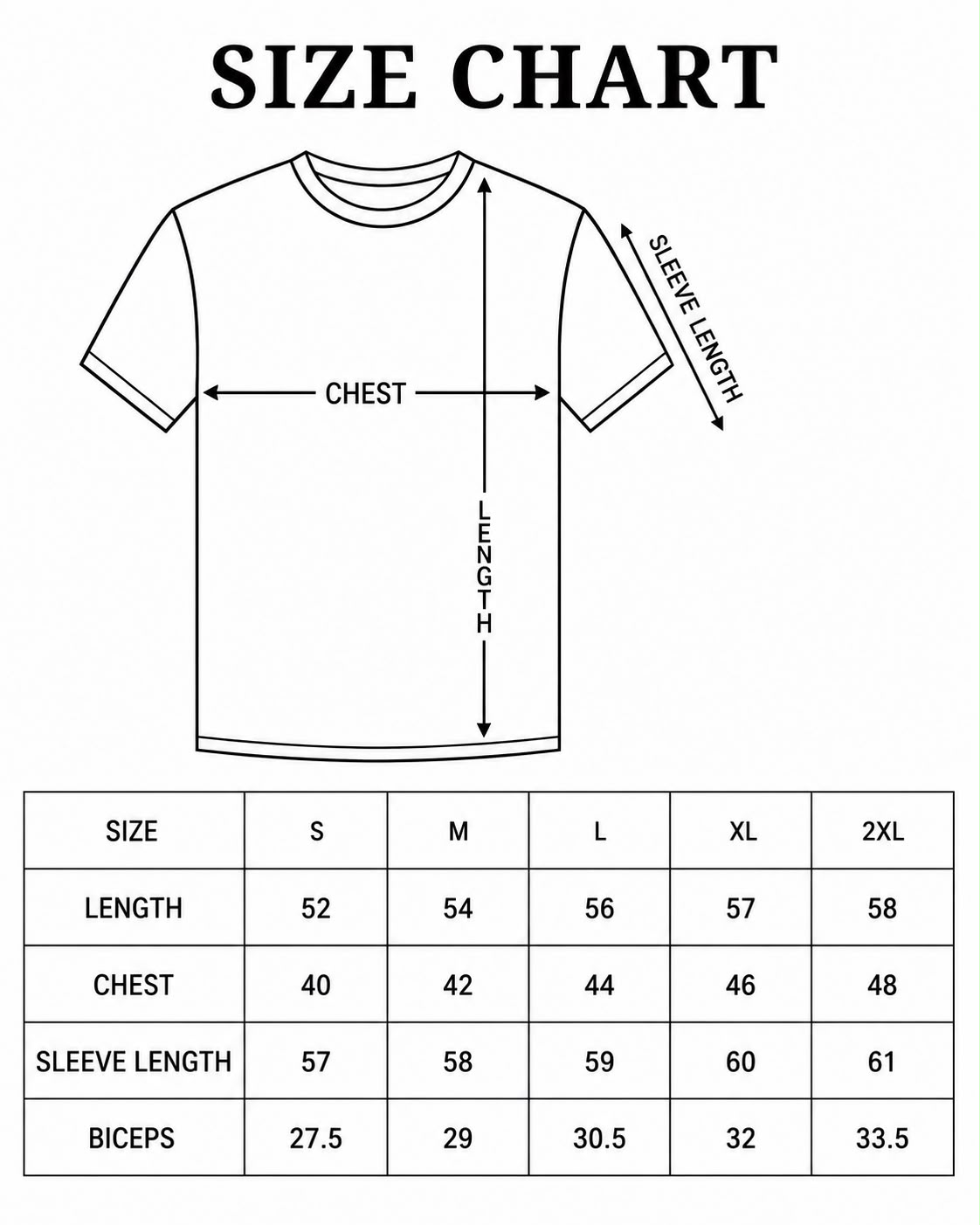 Ribbed Zip-Up Long Sleeve Top Size Chart